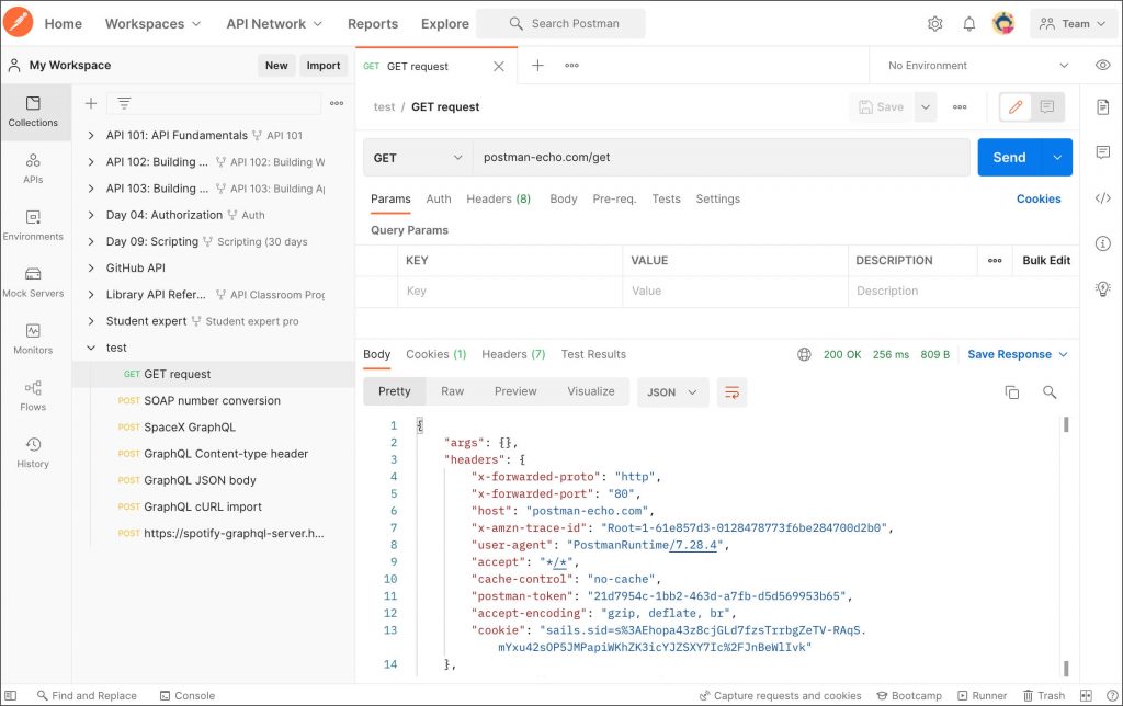 Rest API testing tool Postman