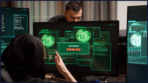 "Access Denied" shows up on a computer screen.