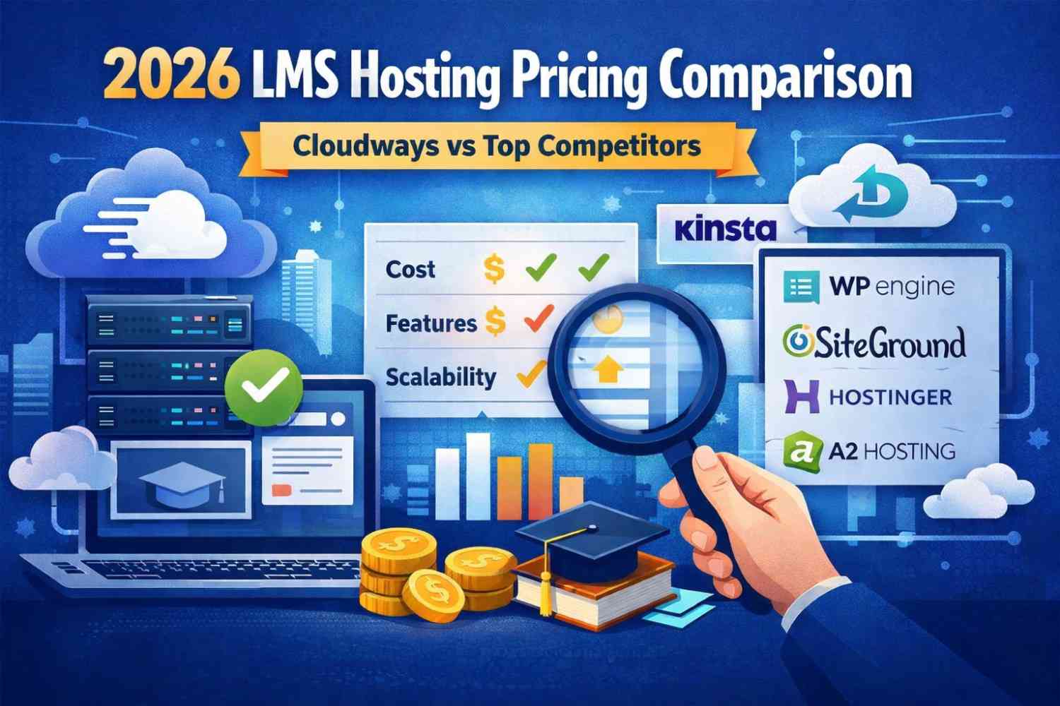 2026 LMS Hosting Pricing Comparison: Cloudways vs Kinsta, WP Engine & More